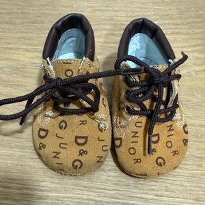 D&G Brown Kids Shoes